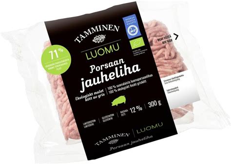 Tamminen Luomuporsaan Jauheliha 300g S Kaupat Ruoan Verkkokauppa