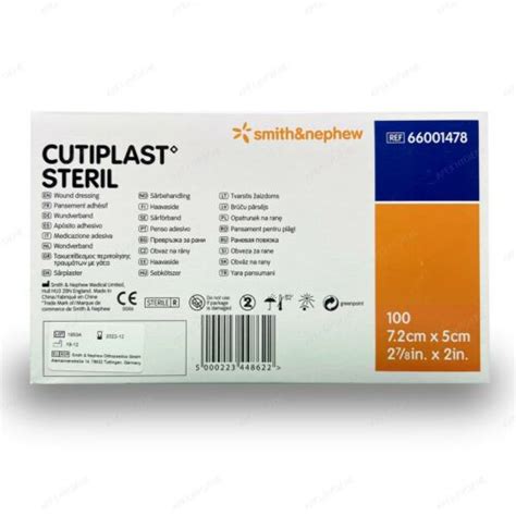 Cutiplast Steril Sterile Wound Absorbant Dressing Smith Nephew Cm