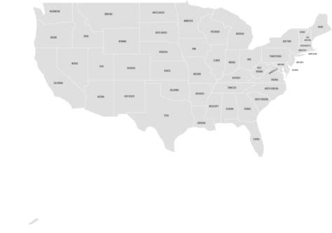 United States Map American America Border Vector American America