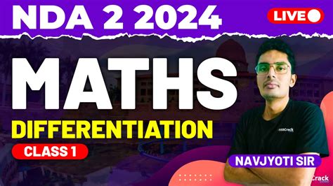 NDA 2 2024 Exam Maths Differentiation Class 1