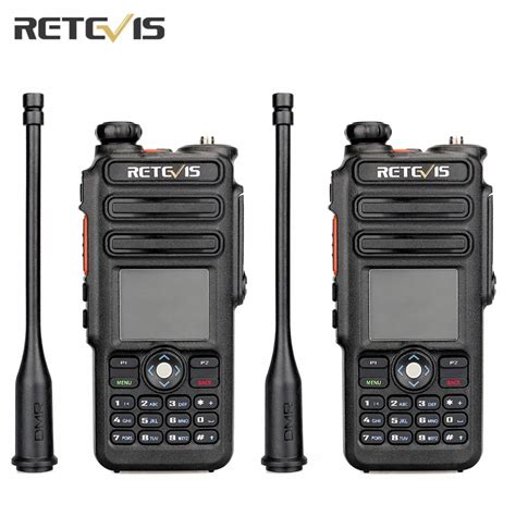 2PCS DMR TDMR Digital GPS Walkie Talkie Transceiver Retevis RT82 Dual