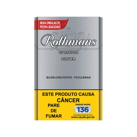 Cigarro Rothmans Silver Box Cigarrete Tabacaria