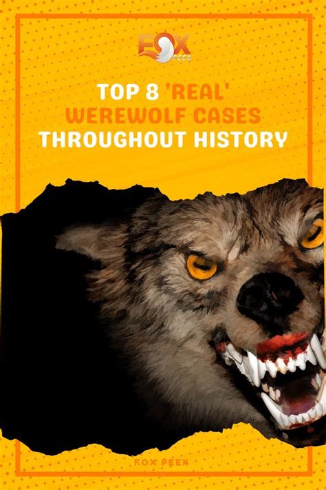 top 8 'Real' Werewolf Cases Throughout History | Real werewolf ...