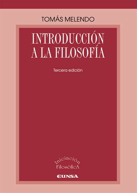 Introducci N A La Filosof A Ediciones Universidad De Navarra