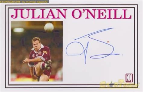 Julian Oneill Autograph Collection Entry At Startiger