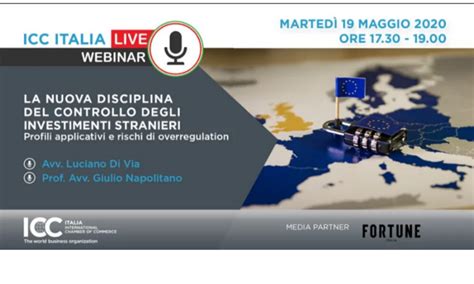 Webinar La Nuova Disciplina Del Controllo Degli Investimenti Stranieri Profili Applicativi E