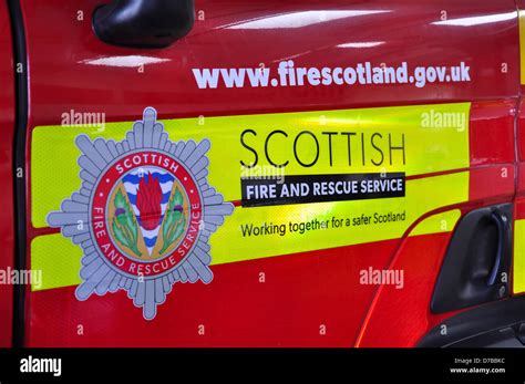 The new Scottish fire and rescue service livery Stock Photo - Alamy