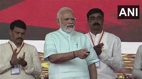 Ani On Twitter Gujarat Prime Minister Narendra Modi Lays The Foundation Stone And Dedicate