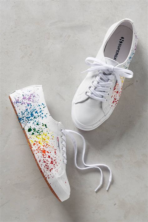 Superga Splatter Anthro Painted Shoes Diy Shoe Art Designs Diy