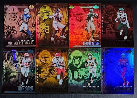 2020 Panini Illusions Football Trophy Collection Parallels With Rookies