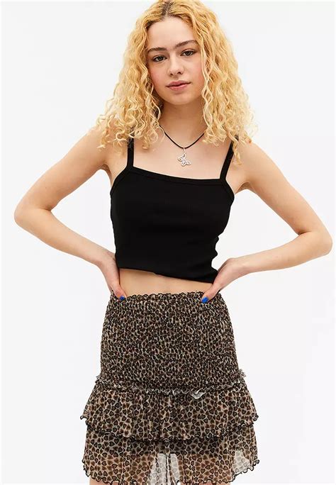 Buy Monki Smocked Ruffle Mini Skirt 2023 Online Zalora Philippines