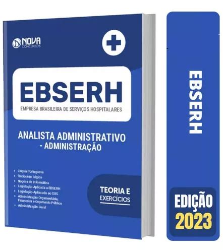 Apostila Ebserh Analista Administrativo 2023 Entrega grátis