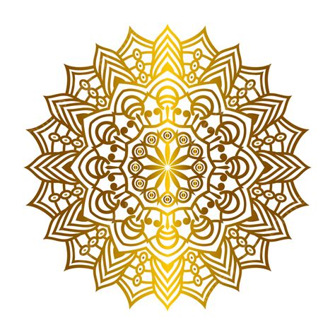 Mandala De Lujo Dorado Transparente PNG Dibujos Mandala Dorado Png