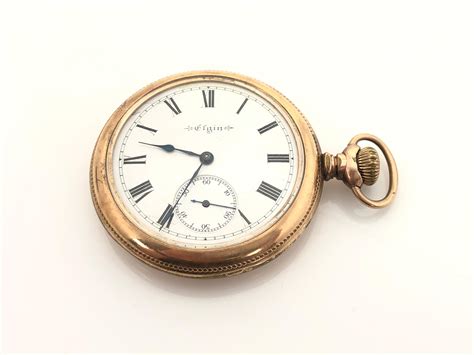 Sold Price Ca 1903 Antique Elgin Gold Filled Pocket Watch Invalid Date Mst