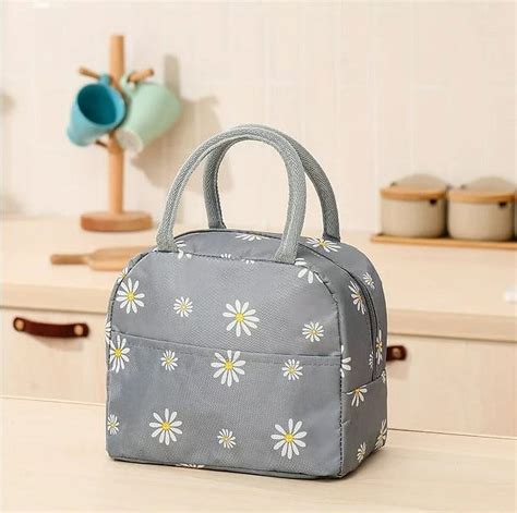 Insulated Womens Lunch Box And Tote Bag Cute Carry Lunch Cooler For