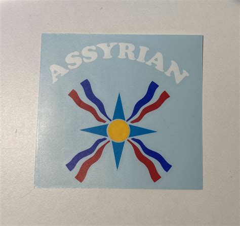 Assyrian Stern Bunter Assyrian Symbol Vinyl Aufkleber Etsy De