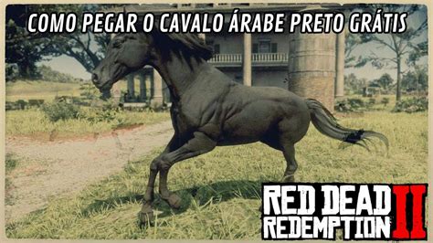 Red Dead Redemption 2 Como pegar o Cavalo Puro Sangue Árabe Preto