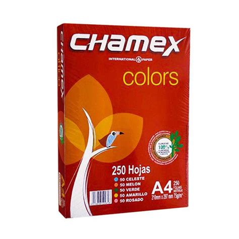 Papel Fotocopia A4 Color Surtido 75 G Paquete X 250 Und Tailoy Pe