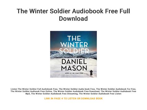 The Winter Soldier Audiobook Free Full Download By Mayulydia Issuu