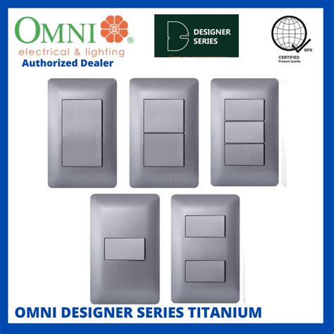 Omni Designer Series TITANIUM 1 Way 3 Way Switch Set 16A 1GANG 2GANG