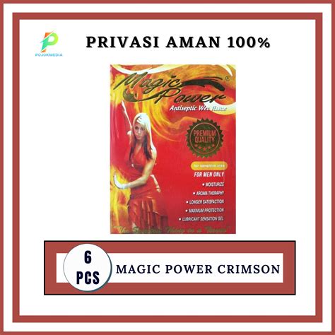 Tissue Super Magic Tissu Crimson Desire Red Tisu Magic Man Power Merah