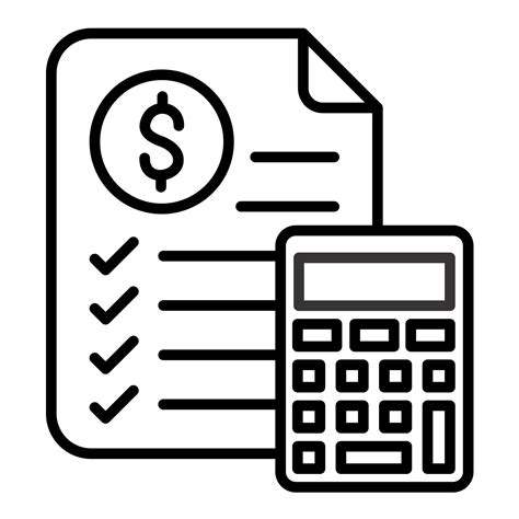 Budget Estimate Line Icon 7585951 Vector Art At Vecteezy