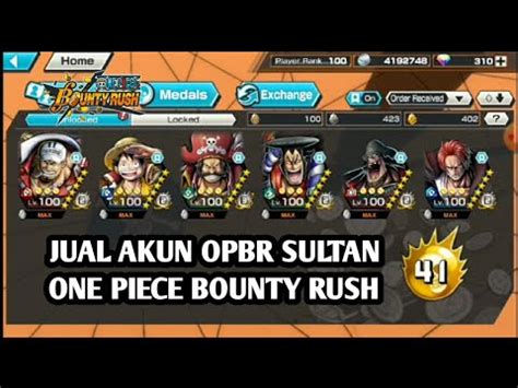 Jual Akun Opbr Sultan One Piece Bounty Rush YouTube