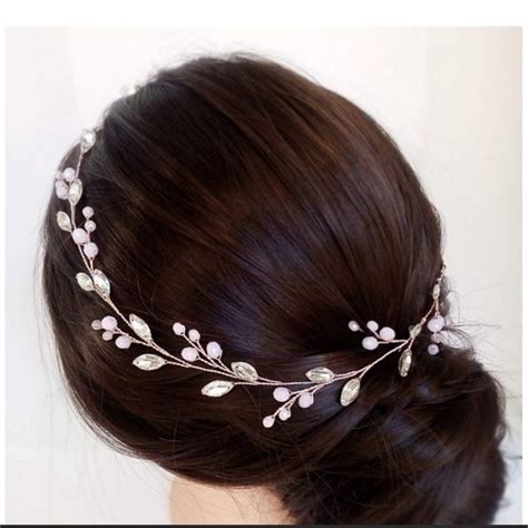 Rose Gold Bride Hair Piece Rose Gold Hair Piece Gold Hair Piece