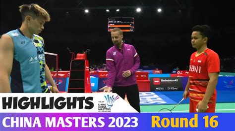 LI NING CHINA MASTERS 2023 Highlights Anthony S GINTING INA Vs