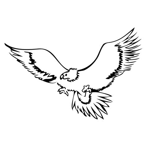 Free Hand Drawn Eagle Vector