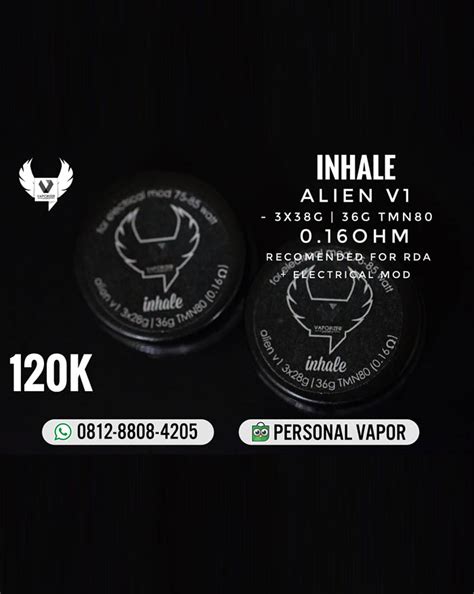 Distributor Prebuild Coil Inhale Alien V Jual Prebuild Coil Inhale