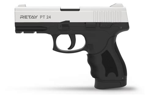 Retay PT26 9mm Blank & Pepper Rounds Gun (Chrome) +10 Blanks - Safety Pro