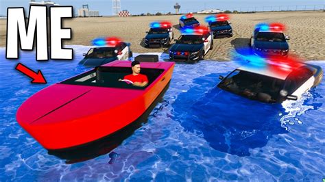 Trolling Cops With Hp Boat Car On Gta Rp Youtube