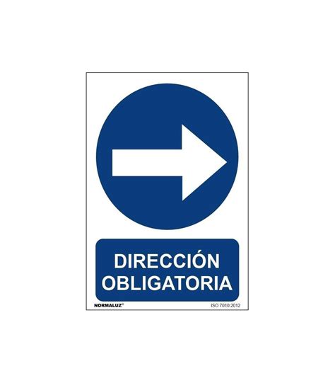 Se Al De Direcci N Obligatoria Derecha Con Tintas Uv Sekureco Skrc