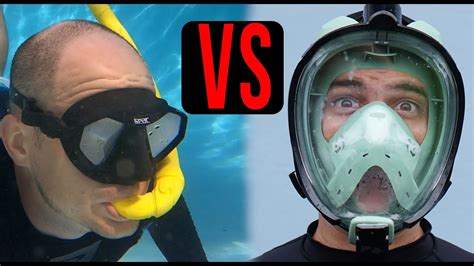 Full Face Snorkel Mask Vs Old Style Snorkel Mask Which Is Best For