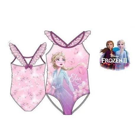 Disney Frozen Zwempak Badpak Glitter Dots Roze 123Kinderwinkel