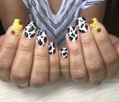 Cowgirl Nails Cow Nails Cute Gel Nails Nails