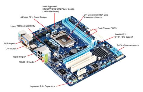 GIGABYTE MicroATXマザーボード GA H61M USB3 B3 Rev 1 0