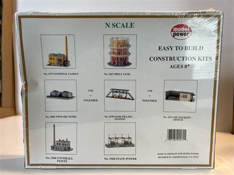 Oil Facility Office Model Power N Scale Factory Sealed No 1571
