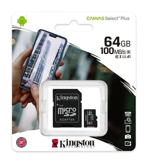 Karta pamięci Kingston microSDHC Canvas Select Plus 64GB AZE Tech