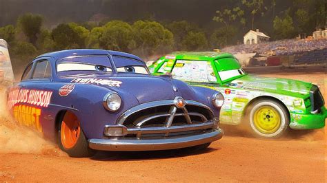 Chick Hicks And His Tricky Plan To Beat Old Doc Hudson In A DIRT RACE