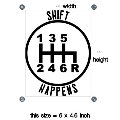 Speed Manual Transmission Shift Happens Decal Gear Shift Etsy