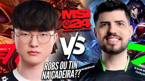 LOUD ROBO Vs T1 FAKER ROBO Ou TINOWNS Na CADEIRA MSI 2024 CN SUPER