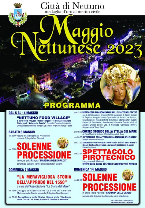 Festa Di Maggio A Nettuno Ecco Il Programma Religioso E Degli Eventi