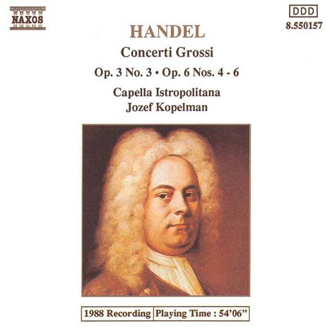 Handel Concerti Grossi Op No And Op Nos Cd Opus A