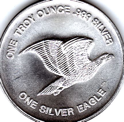 1 OZ 999 Fine Silver Flying Eagle International Trade Unit Round The