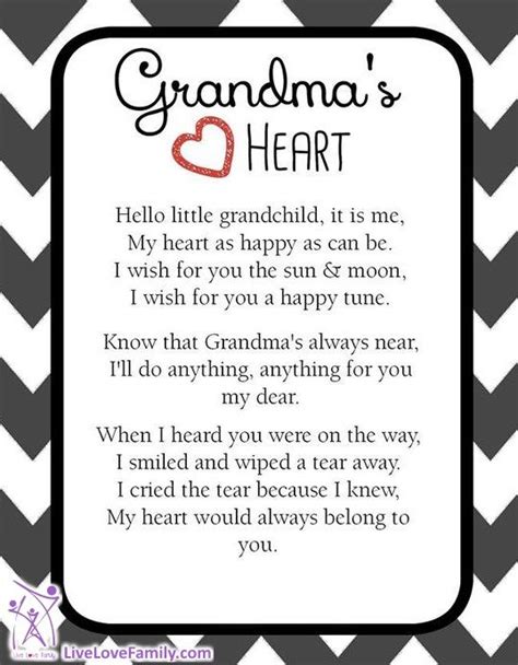 A Poem Of Whats Grandmas Heart For Her Grandchildren My Wish For