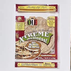 Amazon Ole Xtreme Wellness Whole Wheat Flour Tortilla Wraps 8