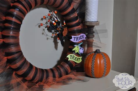 Halloween Tulle Wreath My Suburban Kitchen