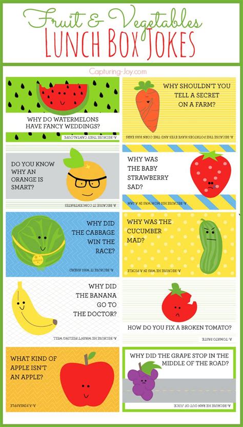 Fruit Veggies Lunch Box Jokes Capturing Joy With Kristen Duke